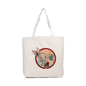 Tavşan & Kelebek Kanvas Çanta Ürün Görseli