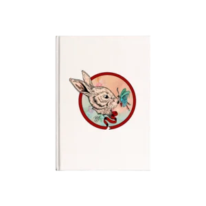 Tavşan & Kelebek Kanvas Defter Ürün Görseli