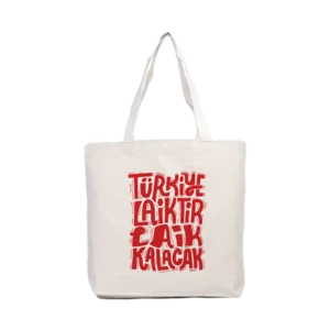 türkiye laiktir Kanvas Çanta Ürün Görseli