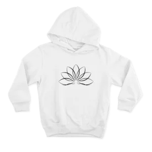 Lotus Çiçeği Tek Çizgi Sanatı S Hoodie Ürün Görseli