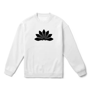 Lotus Çiçeği Gölge Sanatı S Oversize Sweatshirt Ürün Görseli