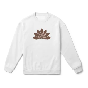 Lotus Çiçeği Gölge Sanatı R Oversize Sweatshirt Ürün Görseli