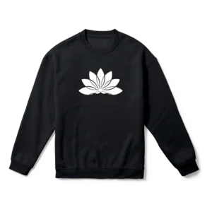 Lotus Çiçeği Gölge Sanatı B Oversize Sweatshirt Ürün Görseli