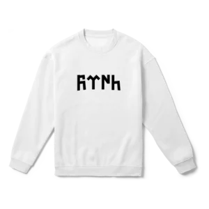 Türk - Modern Göktürk Tipografisi Oversize Sweatshirt Ürün Görseli