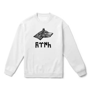 Dekoratif Ulu Kurt Oversize Sweatshirt Ürün Görseli